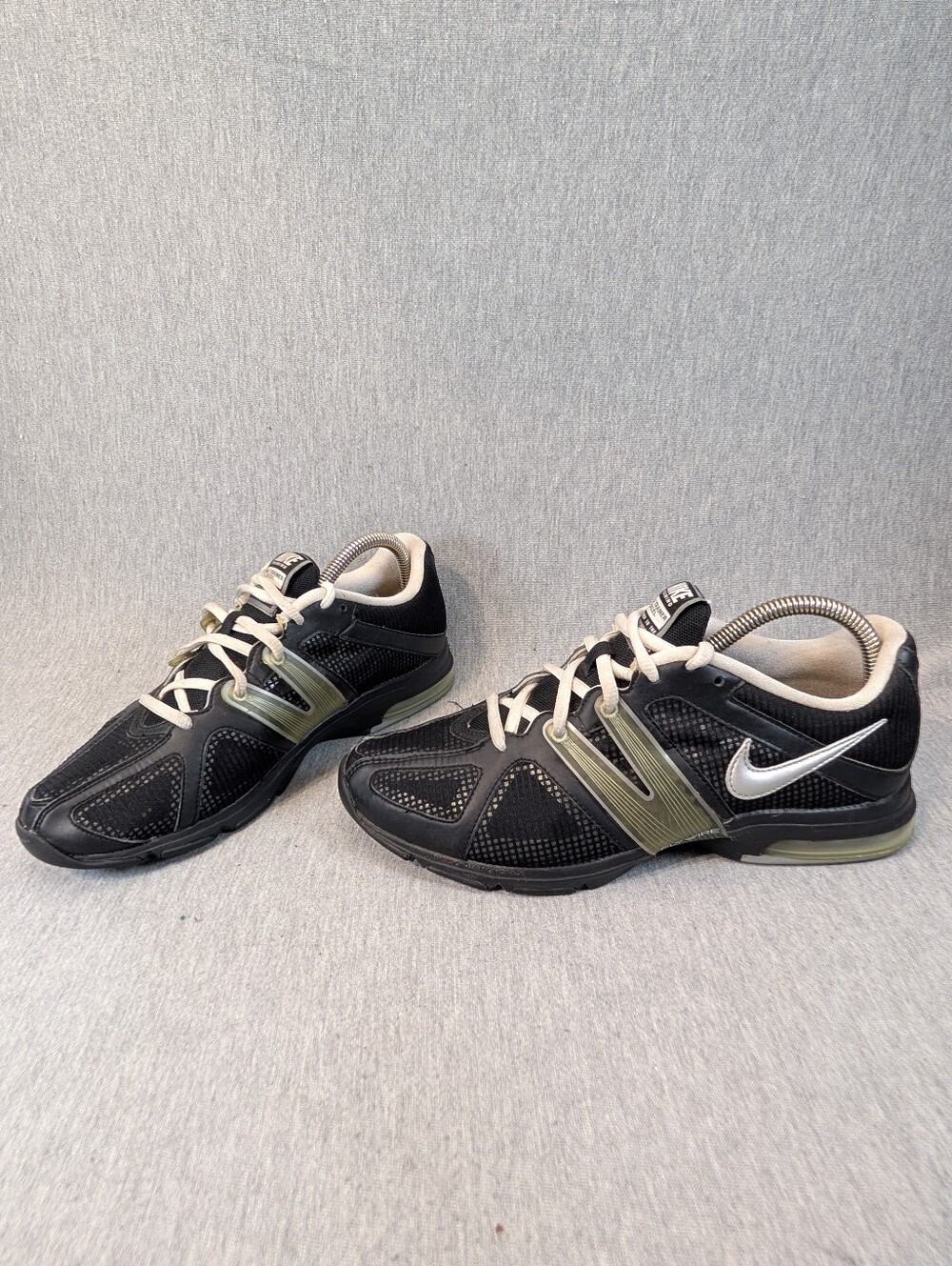 Nike Air Max Trainer Excel Running Shoes Womens Size 9 Black Silver